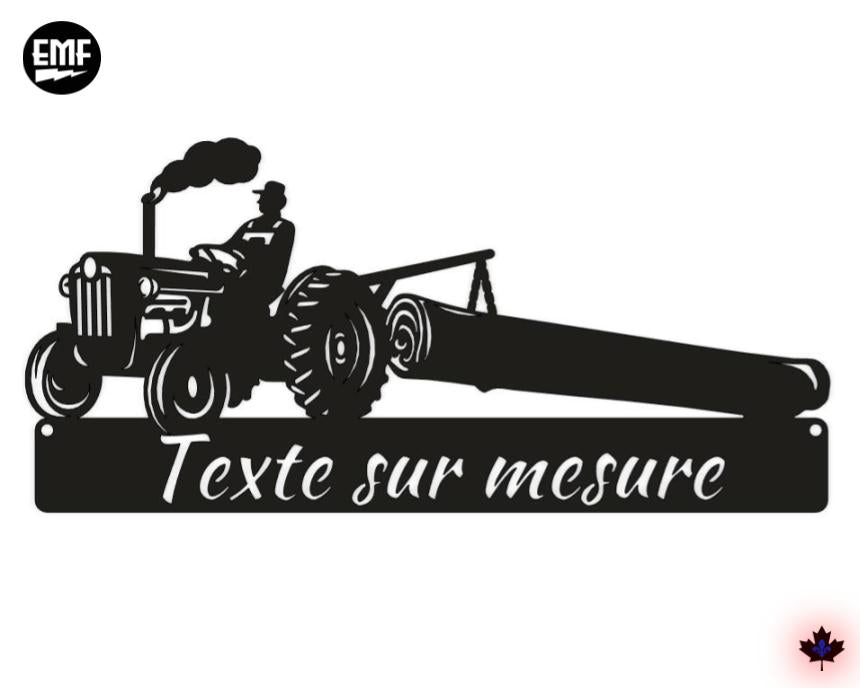 Affiche tracteur personnalisable