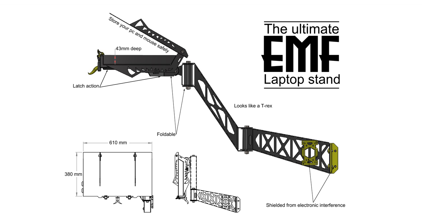 T-REX Laptop stand plans